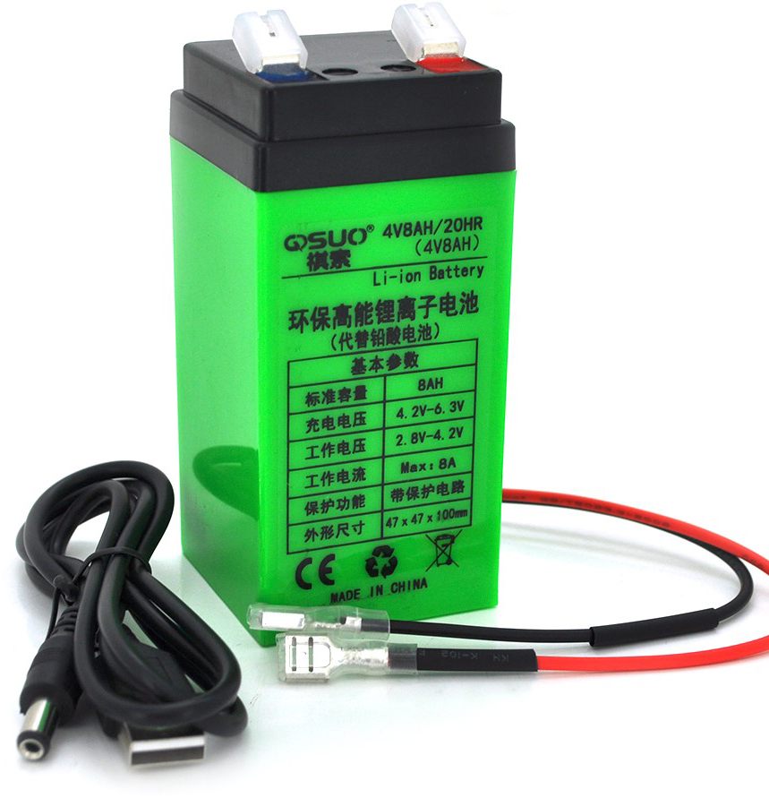 Акумулятор QiSuo 4V 8A Li-ion 18650 (QS-408)