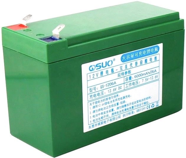 Акумулятор QiSuo 12V 6A Li-ion 18650 (QS-1206A)