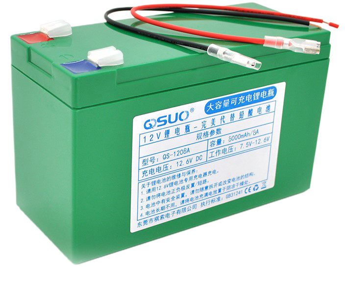 Акумулятор QiSuo 12V 8A Li-ion 18650 (QS-1208A)