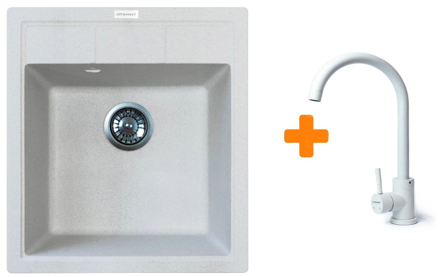 Кухонна мийка Adamant Brick 460x515x200мм old stone (4824296209210) ціна 4936 грн - фотографія 2