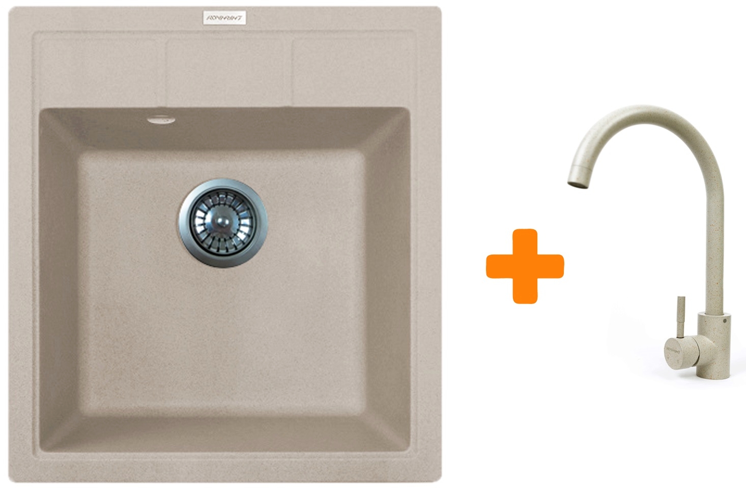 Кухонна мийка Adamant Brick 460x515x200мм avena (4824296209206) ціна 4936 грн - фотографія 2