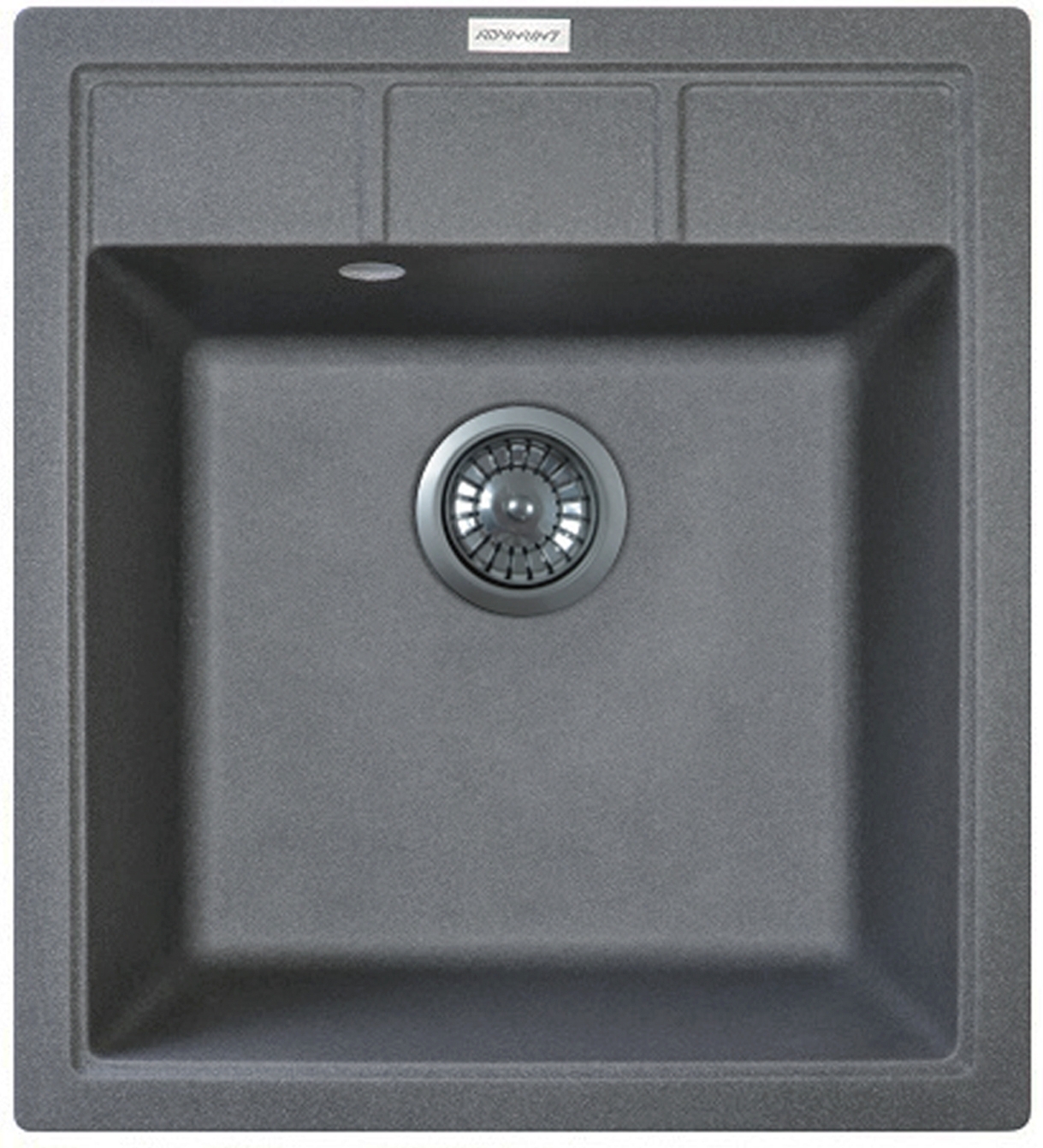 в продажу Кухонна мийка Adamant Brick 460x515x200мм сірий (4824296209704) - фото 3
