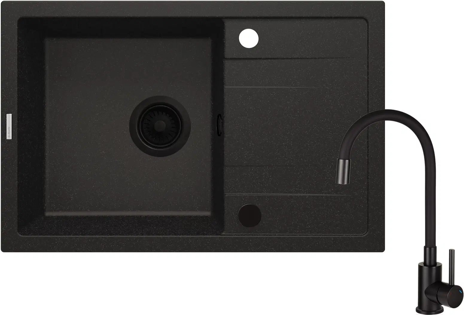 Кухонная мойка Deante Corio + смеситель (ZRCPG113)