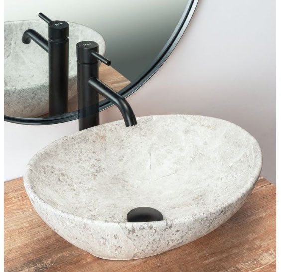 в продажу Раковина Rea Sofia Light Stone 34,5x41 grey REA-U0165 - фото 3