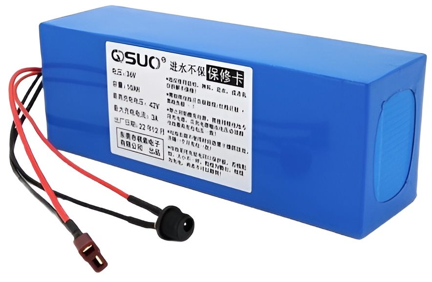 Аккумулятор QiSuo 36V 10A Li-ion 18650, DC 5.5x2.1 мама + T-2HQ мама (QS-3610)