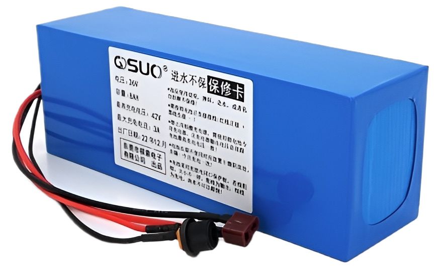 Аккумулятор QiSuo 36V 8A Li-ion 18650, DC 5.5x2.1 мама + T-2HQ мама (QS-3608)