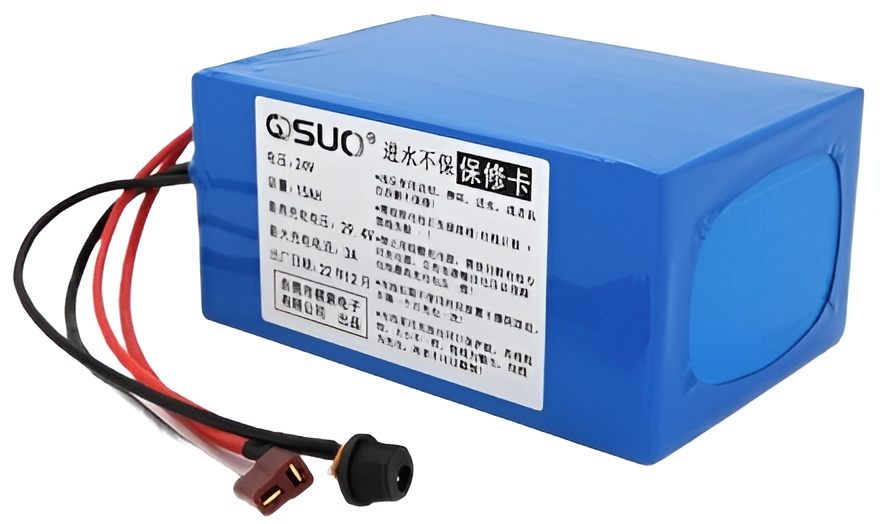 Аккумулятор QiSuo 24V 15A Li-ion 18650, DC 5.5x2.1 мама + T-2HQ мама (QS-2415)