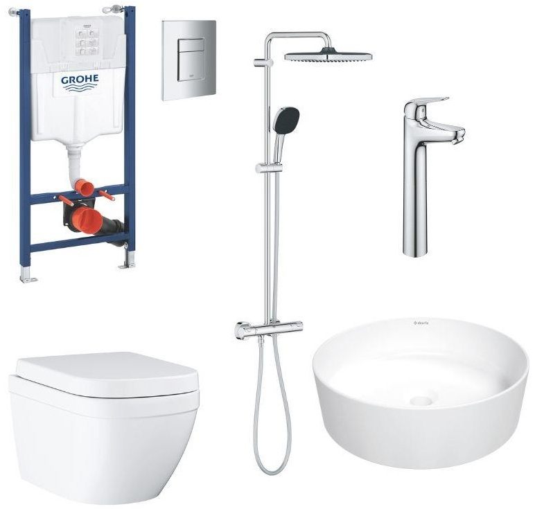 Комплект инсталляции с унитазом Grohe Mega Bundle 38555MBK