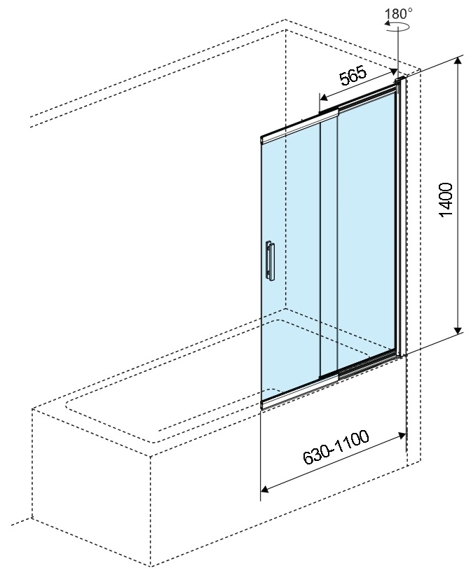 Excellent Liner 110x140 см черная (KAEX.2930.1100.LP) Габаритные размеры