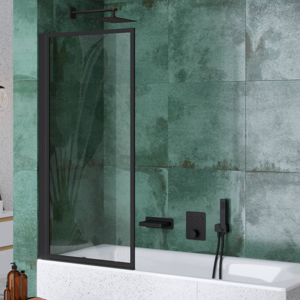 Шторка для ванны Excellent Fabrika 73x145 см чорная матовая (KAEX.4030.730.LP) отзывы - изображения 5