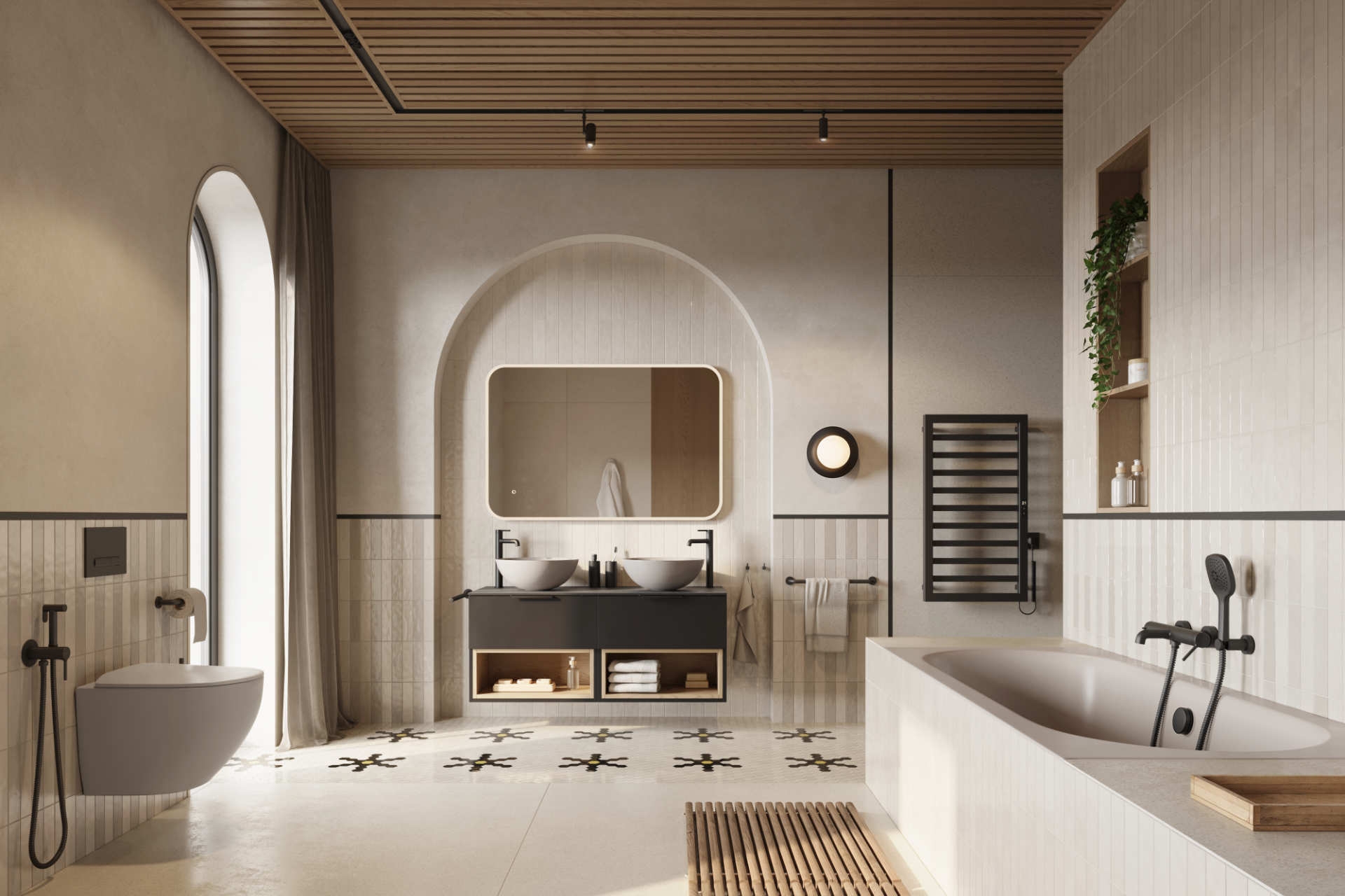 в продажу Ванна Excellent Oceana Slim 1600x750 капучино матовий (WAEX.OCE16CAMS) - фото 3