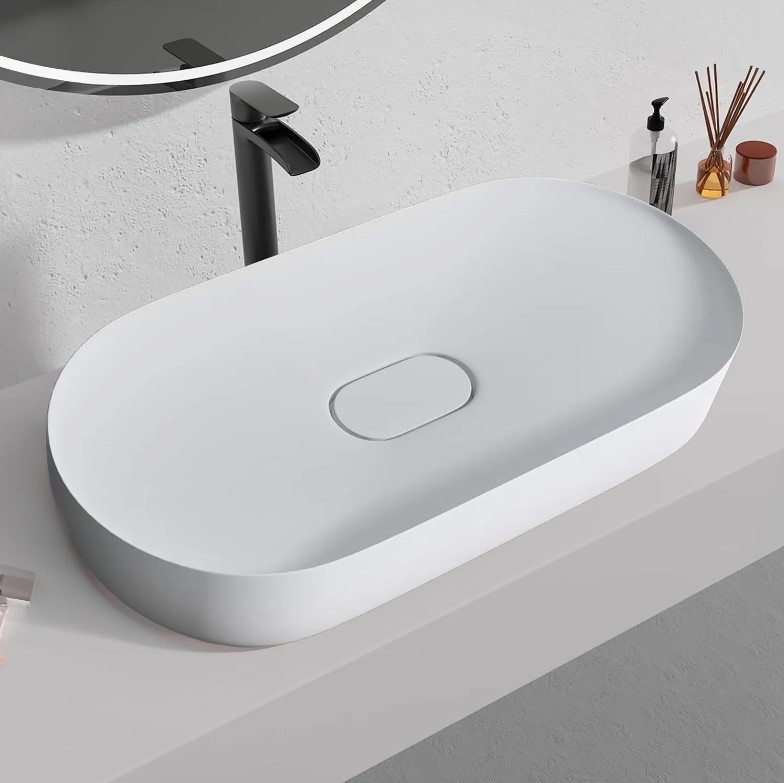 Раковина Rea Iris 70x35,5 белый (REA-U4305) цена 9045 грн - фотография 2