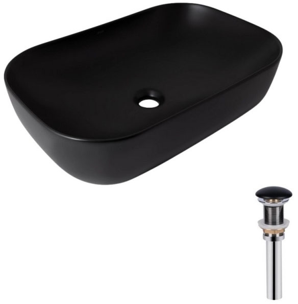 Q-Tap Robin Matt Black + донний клапан PU03 (QT132143PMBMBN47296)