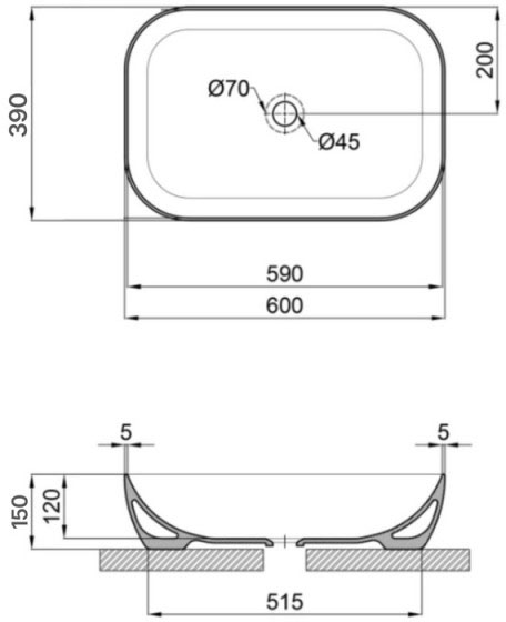 Q-Tap Robin Matt Black (QT132143PMBMBN) Габаритные размеры