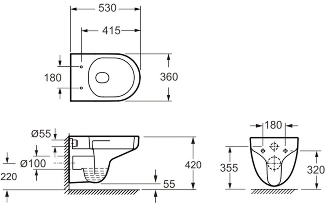 Devit Simple (3810825) Габаритные размеры