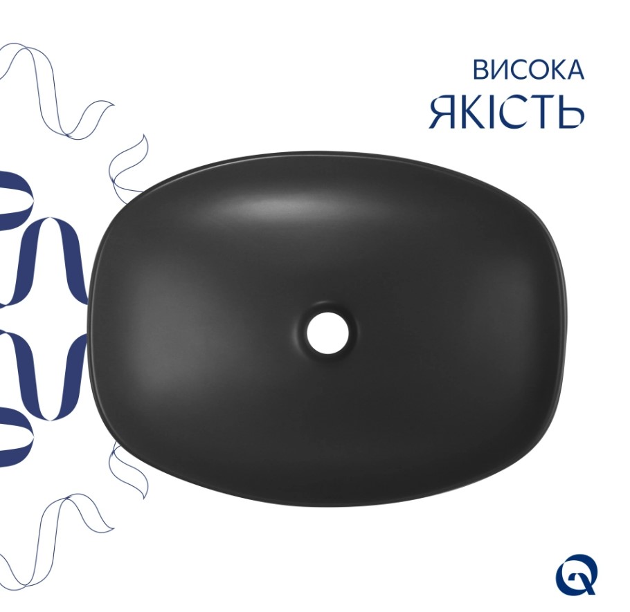 в продажу Раковина Q-Tap Cardinal Anthracite (QT04116302AN) - фото 3