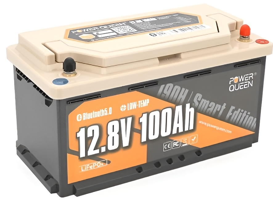 Аккумулятор Power Queen RV190 LiFePO4, 12.8V, 100Ah, H190, 1280Wh, BMS 100A цена 14888 грн - фотография 2