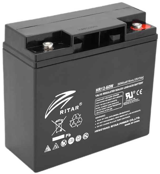 Ritar AGM HR12-60W, Black Case, 12V 17.0Ah (HR1260B)