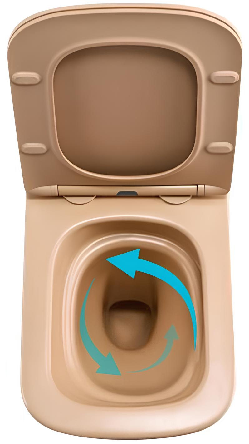 Унитаз подвесной Q-Tap Tern Ultra Quiet, Beige (QT17332303ASW) отзывы - изображения 5