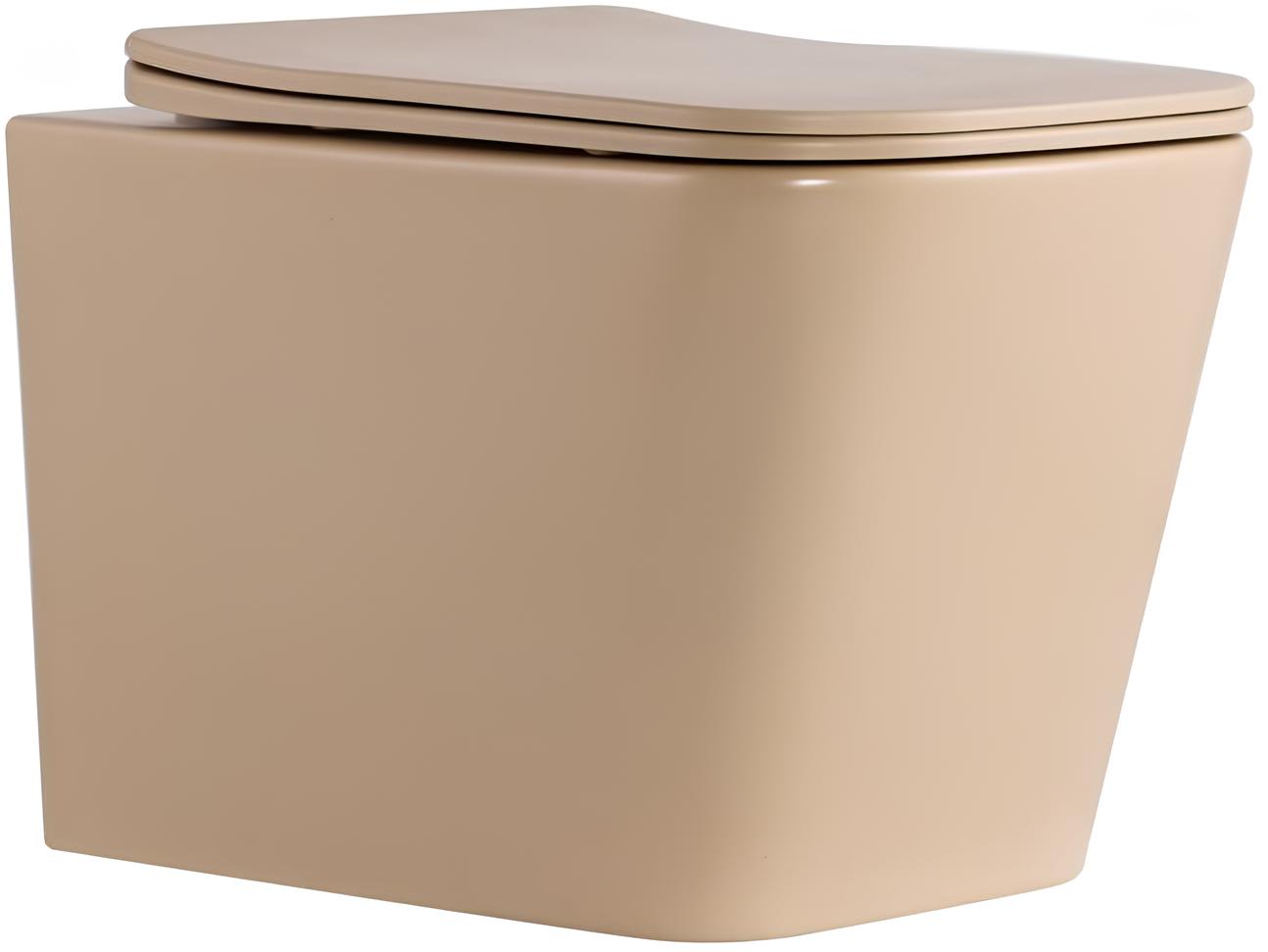 Унитаз подвесной Q-Tap Tern Ultra Quiet, Beige (QT17332303ASW)