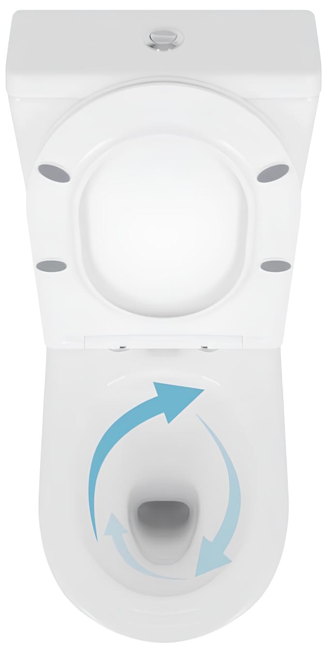 Унітаз-компакт Q-Tap Swan Eco Ultra Quiet, White (QTSWA27W48748) відгуки - зображення 5