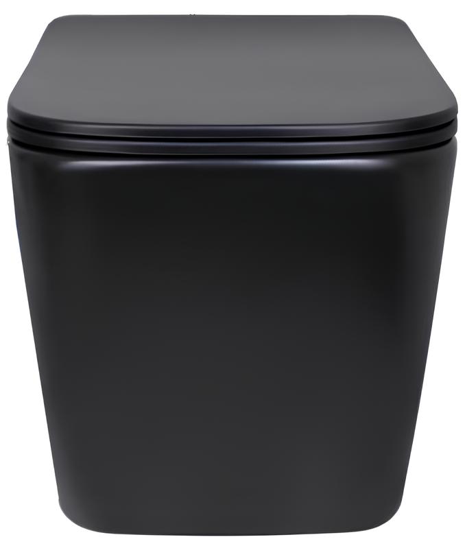 Унітаз підвісний Q-Tap Tern New Ultra Quiet, Matt Black (QT17332303ASMB) ціна 11591 грн - фотографія 2