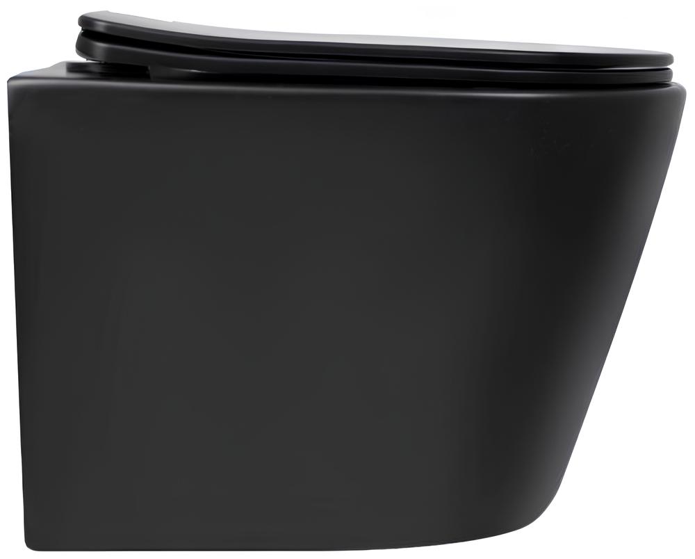 в продажу Унітаз підвісний Q-Tap Scorpio Ultra Quiet, Matt Black (QT14332380AMB) - фото 3