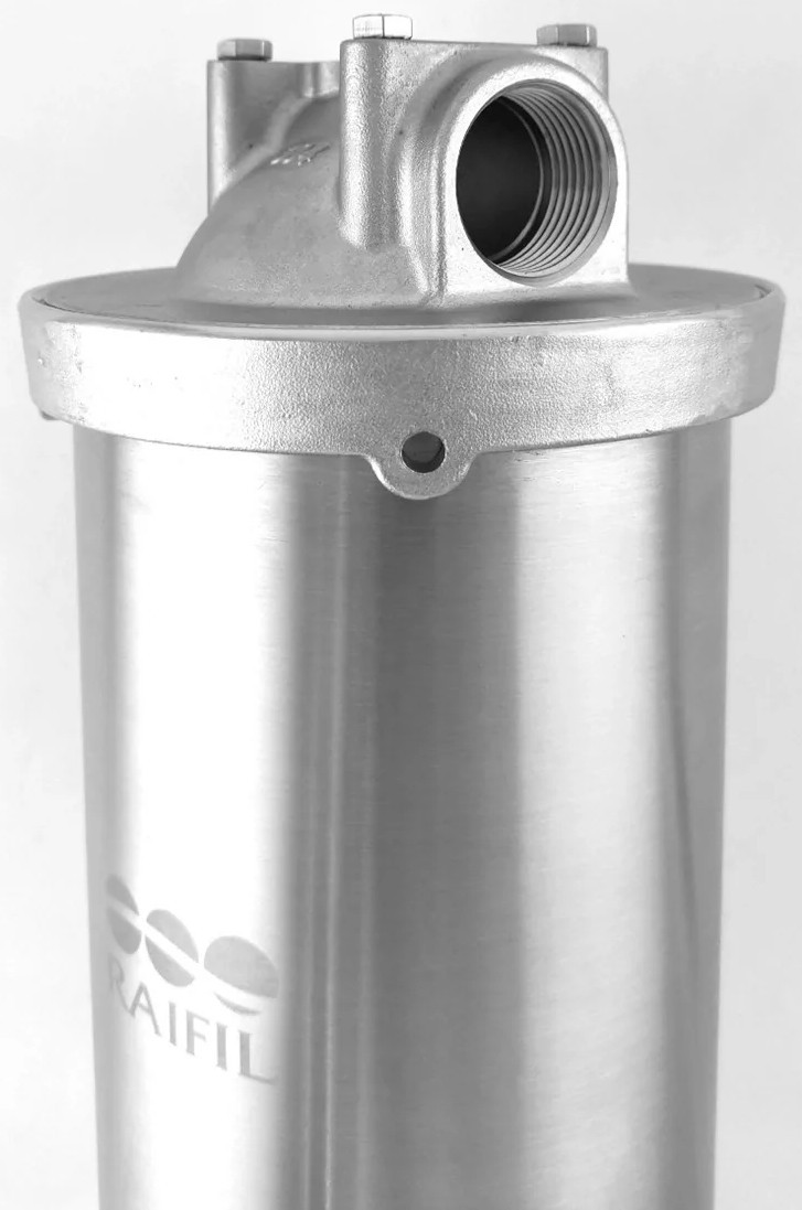 в продажу Магістральний фільтр Raifil 20 Big Blue 1" нержавіюча сталь з дренажним підключенням 1/2" (HMF-20D) - фото 3