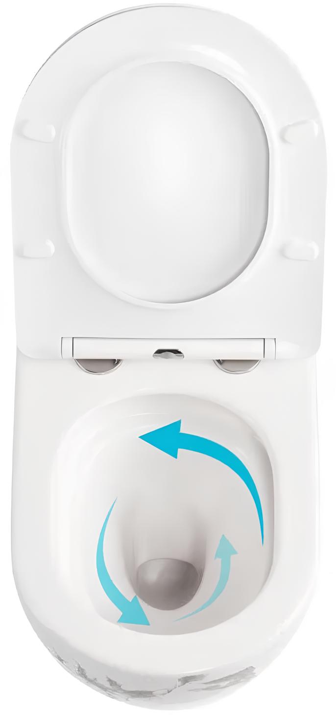 Унітаз підвісний Q-Tap Robin Ultra Quiet, Marble (QT13332381ASMR) відгуки - зображення 5