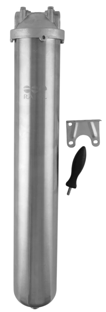 Магистральный фильтр Raifil 20 Slim 1/2" нержавеющая сталь (HMS-20B)