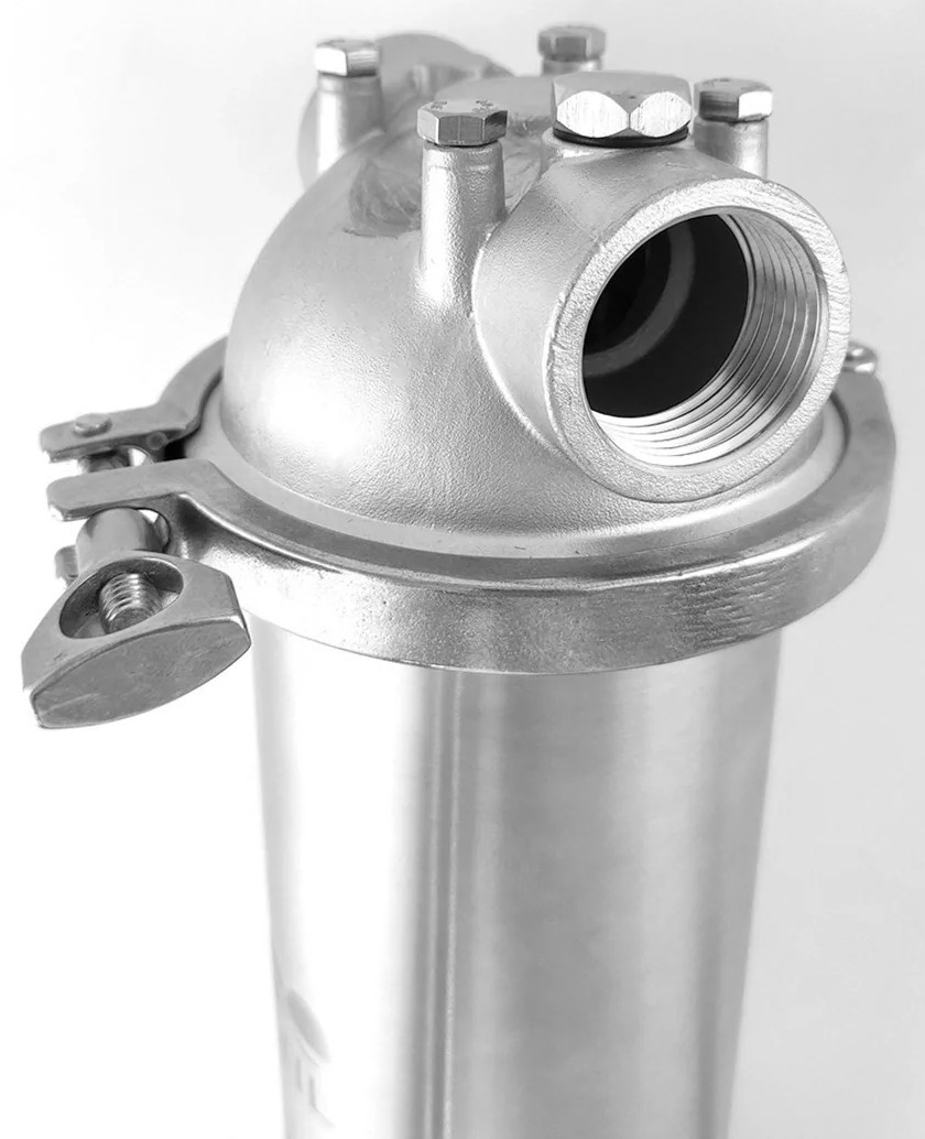 Магістральний фільтр Raifil 10 Slim 1" нержавіюча сталь (HMZ-10B) ціна 4370 грн - фотографія 2