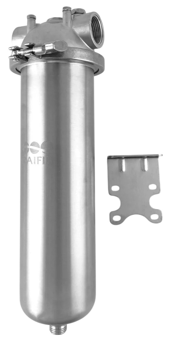 Магистральный фильтр Raifil 10 Slim 1" нержавеющая сталь (HMZ-10D)