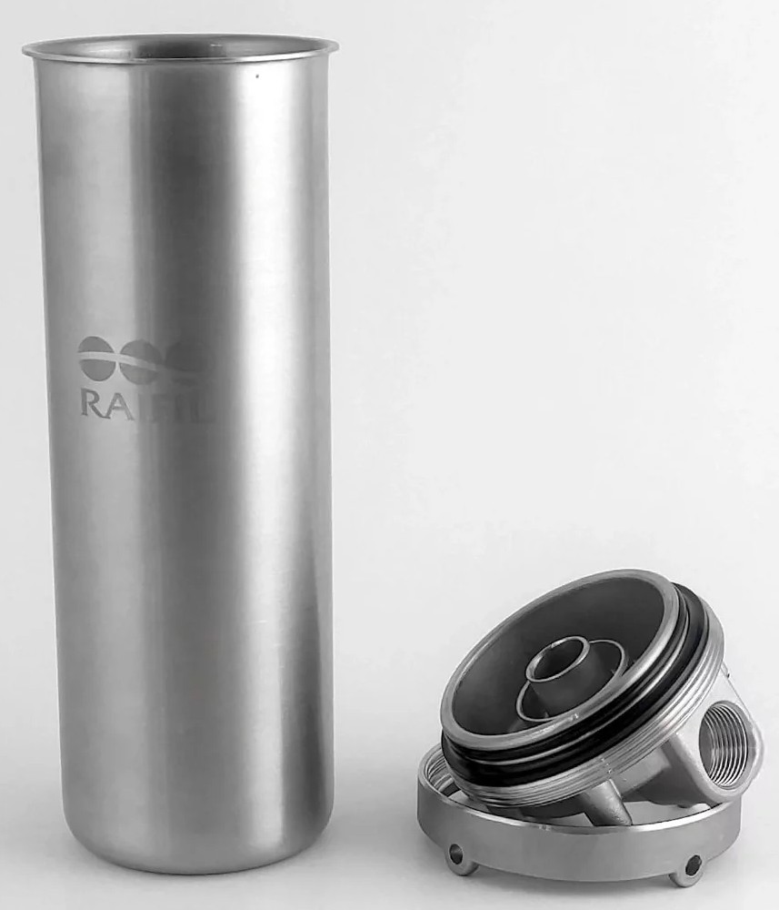 Магістральний фільтр Raifil 10 Slim 1/2" нержавіюча сталь (HMS-10B) ціна 3700 грн - фотографія 2