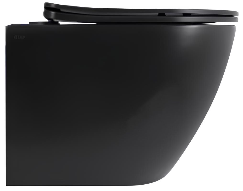 в продажу Унітаз підвісний Q-Tap Robin New Ultra Quiet, Matt Black (QT13332381ASMB) - фото 3