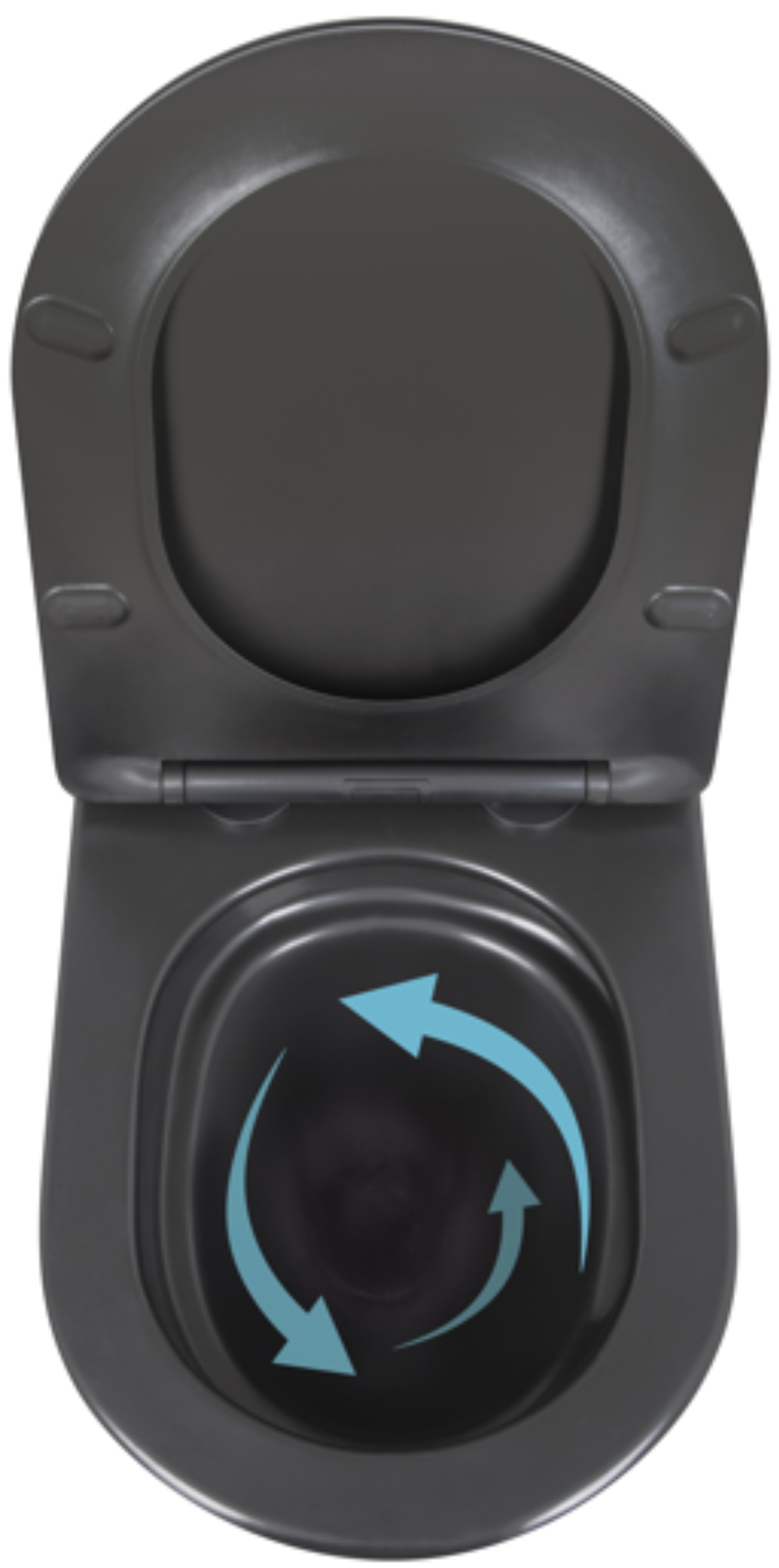 Унітаз підвісний Q-Tap Robin New Ultra Quiet, Matt Black (QT13332381ASMB) відгуки - зображення 5