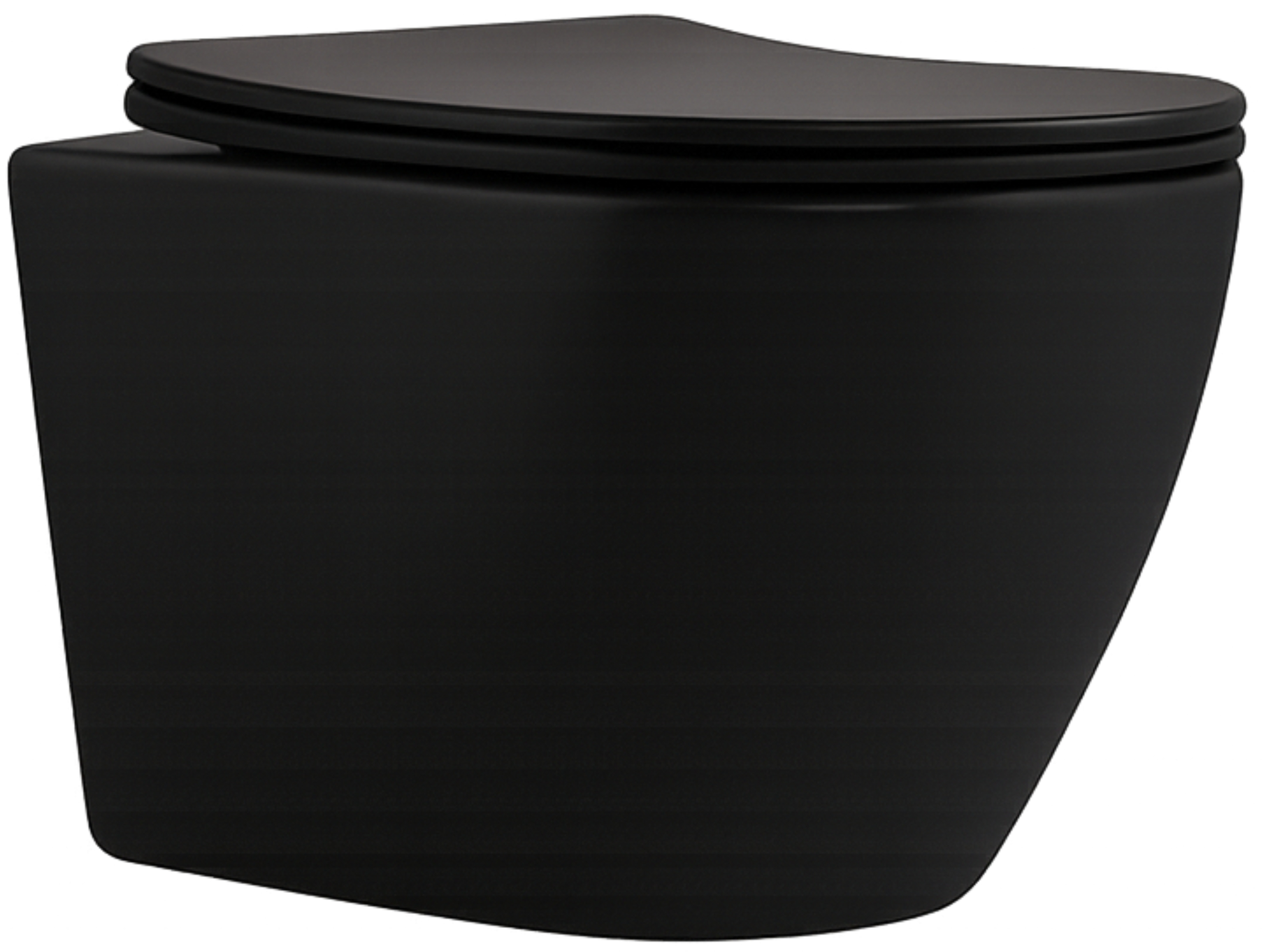 Унитаз подвесной Q-Tap Robin New Ultra Quiet, Matt Black (QT13332381ASMB)