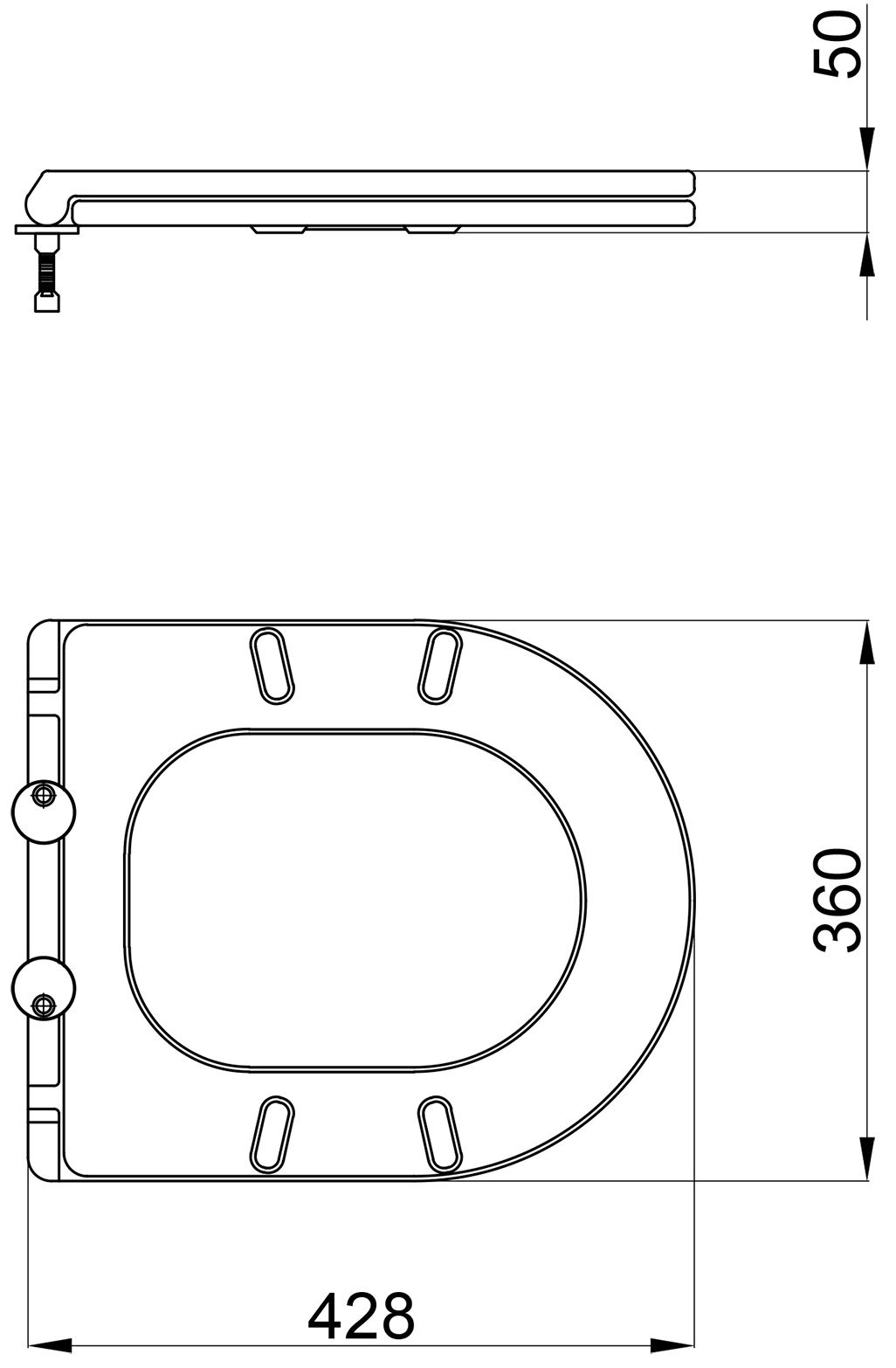 Q-Tap Robin, Aries Slim (QT99HY2411W) Габаритные размеры