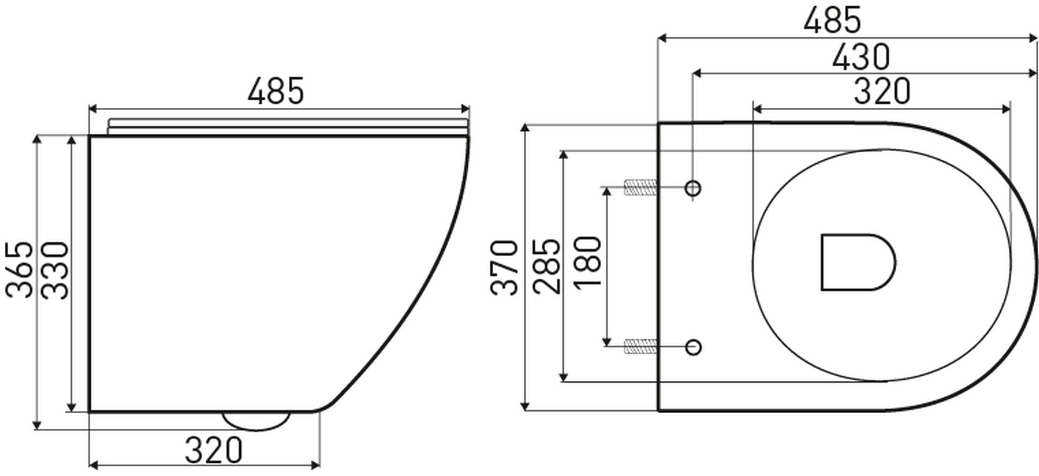Kerra Delos WH Габаритні розміри