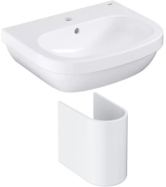 ᐉ Умывальник с полупьедесталом Grohe Euro Ceramic (39336000_39201000 ...