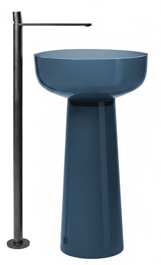 Умивальник із п'єдесталом Antonio Lupi Albume (ALBUME10_Ceruleo-ALBUME20_Ceruleo)