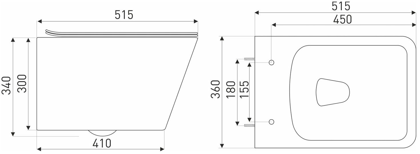 Kerra Tinos WH Габаритні розміри