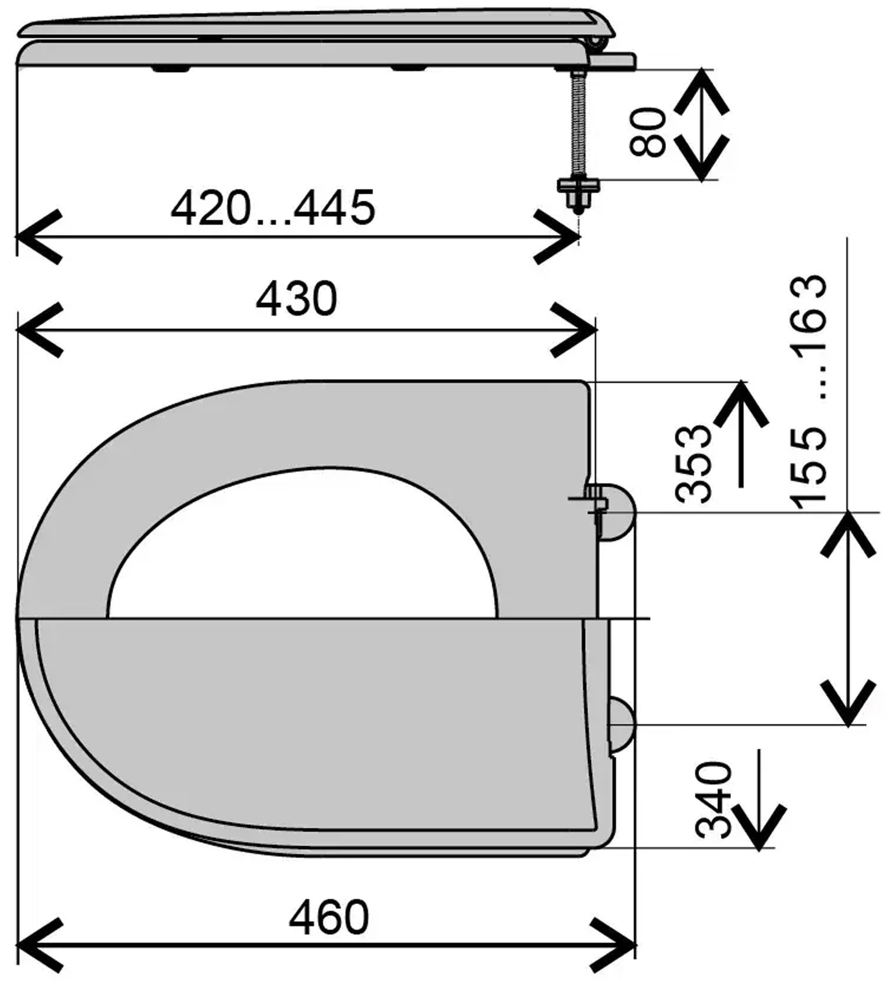 Optimum Pure Габаритні розміри