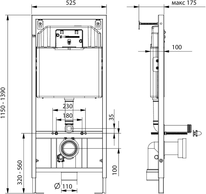 Koller Pool Dune 1200SL: KP-112-001 + RN-0490-RQ3 + KP-226-002 Габаритні розміри