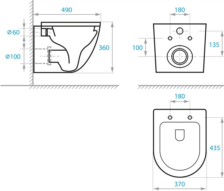 Koller Pool Dune 1200SL: KP-112-001 + RN-0490-RQ3 + KP-226-002 Габаритні розміри