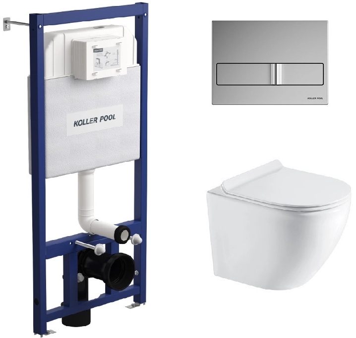 Комплект інсталяції з унітазом Koller Pool Dune 1200SL: KP-112-001 + RN-0490-RQ3 + KP-226-002