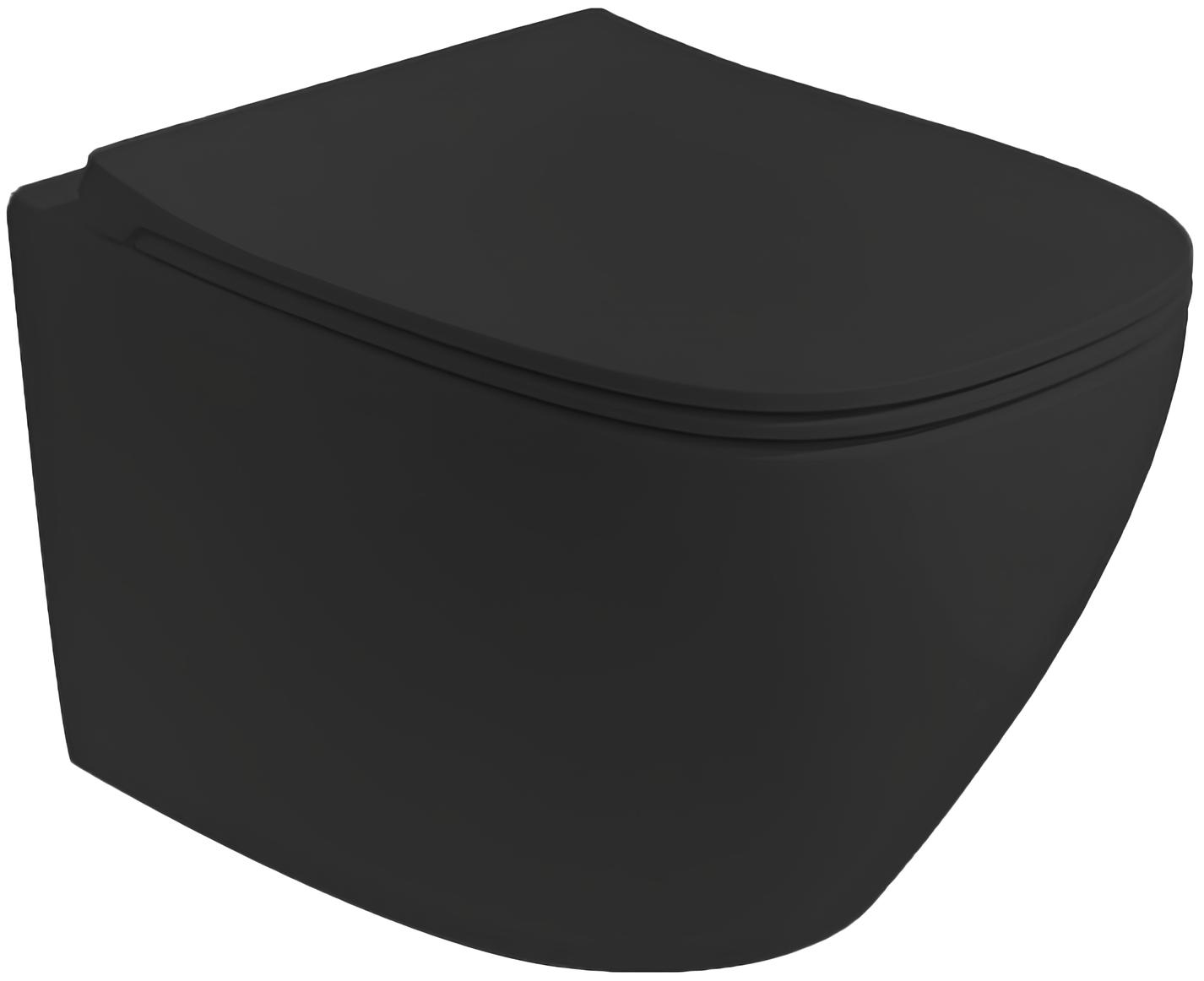 Унітаз підвісний Simas Juniper JU18/F85/JU004, Matte Black