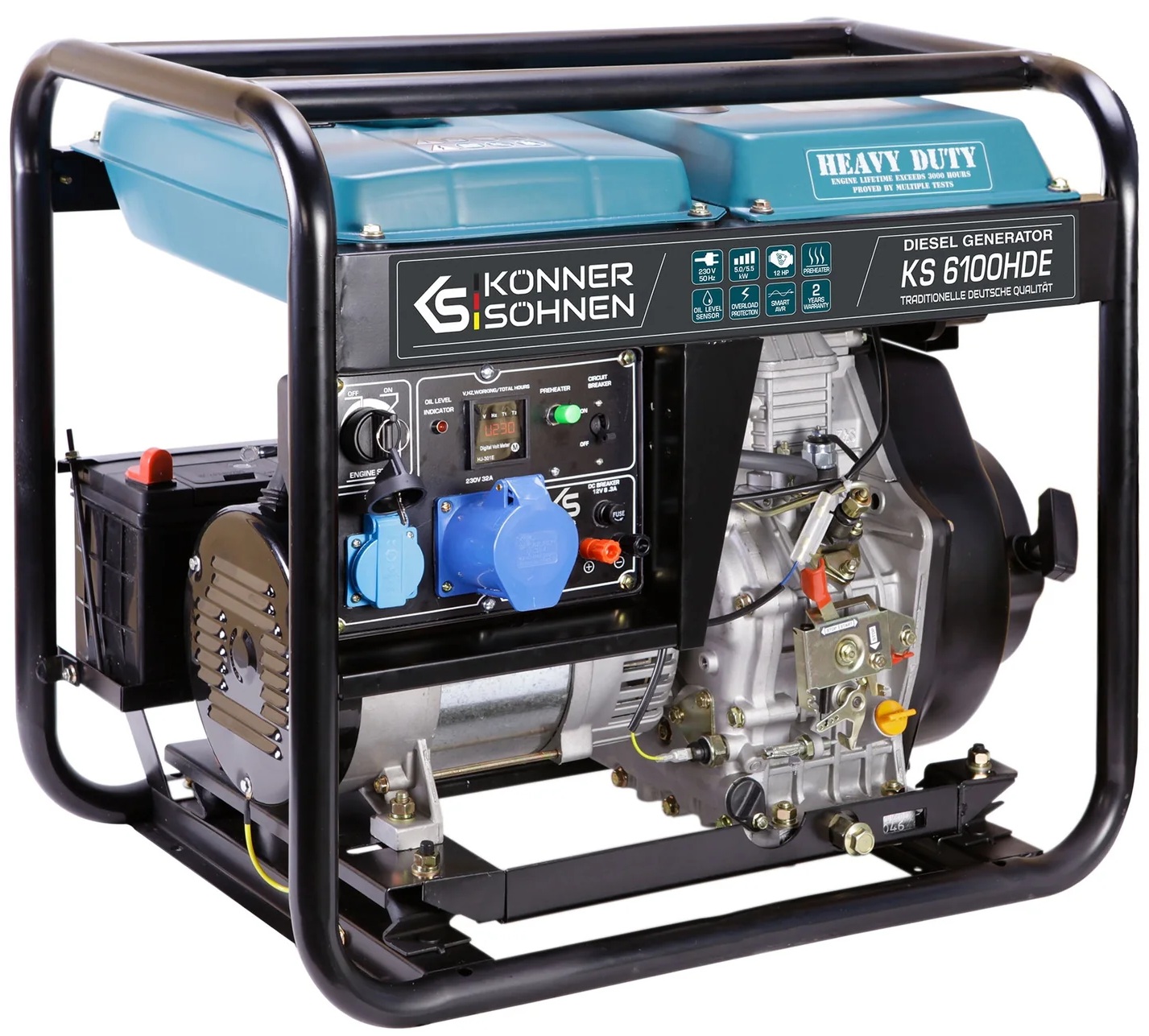 Генератор Konner&Sohnen KS 6100HDE (EURO V) цена 61099 грн - фотография 2