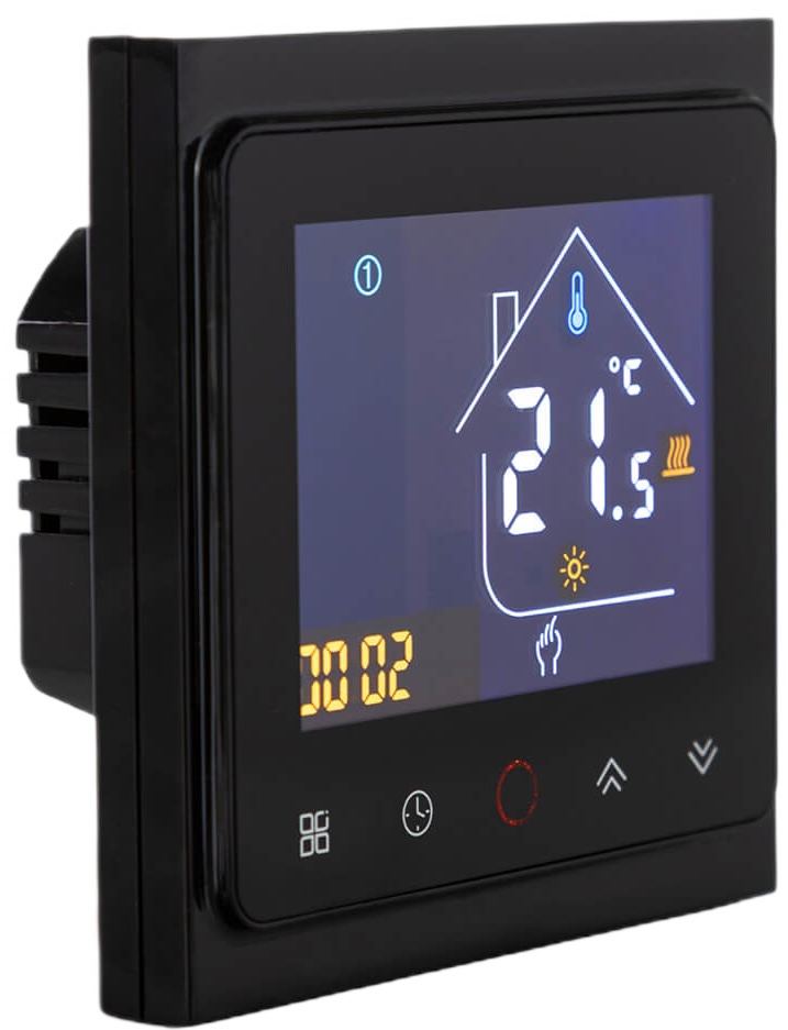 Термостат Tervix Pro Line ZigBee, для теплого пола, черный (117140) цена 3236 грн - фотография 2