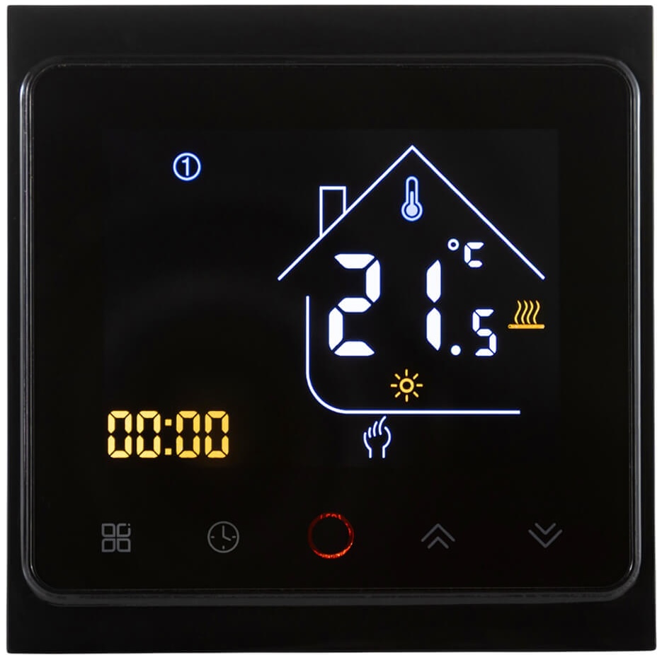 Термостат Tervix Pro Line ZigBee, для теплого пола, черный (117140)