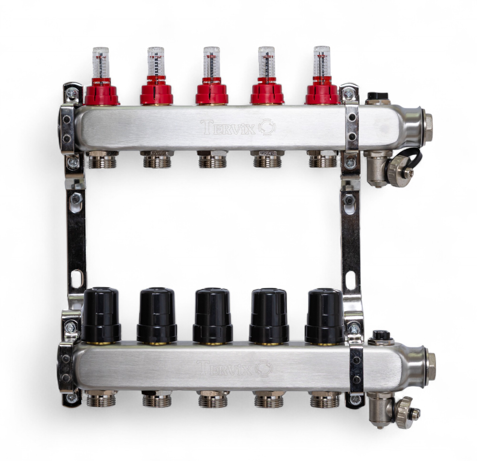 Коллектор со встроенным смесительным узлом Tervix на 5 контуров с клапаном ATM (521105) цена 16238 грн - фотография 2